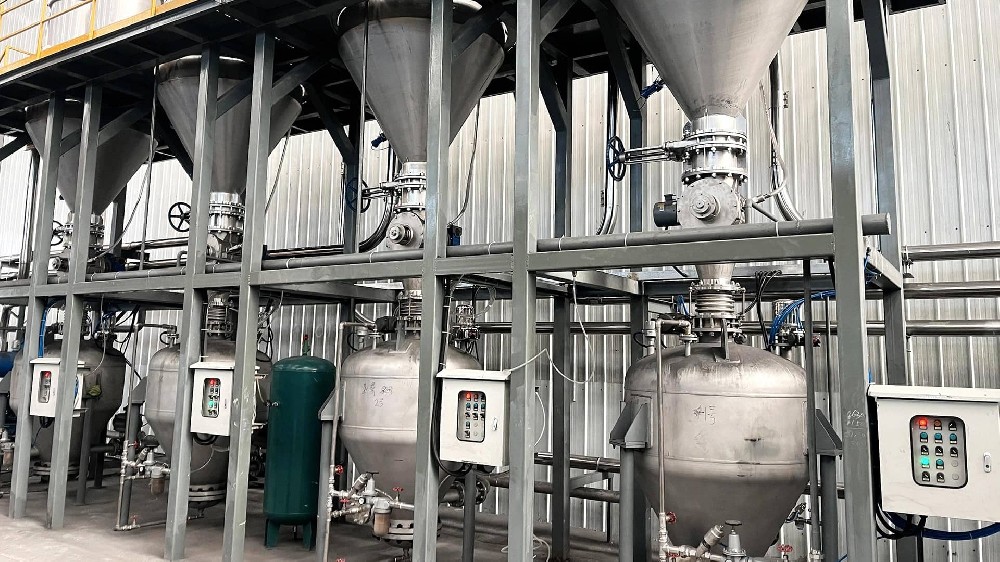 礦渣微粉物料輸送系統(tǒng)工作原理及流程(圖1)